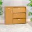Schuhschrank Pamanukan 24, Farbe: Erle - Abmessungen: 69 x 80 x 34 cm (H x B x T)