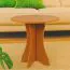 Couchtisch Grogol 12, Farbe: Erle - Abmessungen: 60 x 60 x 60 cm (B x T x H)