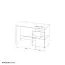 Jugendzimmer - Schreibtisch Klemens 08, Farbe: Grau / Weiß / Eiche - Abmessungen: 78 x 120 x 53 cm (H x B x T)