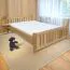 Kinderbett / Jugendbett Buche massiv Vollholz natur 106, inkl. Lattenrost - Abmessung 140 x 200 cm