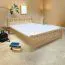 Massivholz Bettgestell Buche 180 x 200 cm Natur