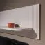 Wohnzimmer - Set B Aufaga | 4-teilig | Farbe: Kaschmir | dekorative Relief-Streifen | Soft Close System | Metallbeine