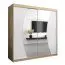 Schiebetürenschrank / Kleiderschrank Combin 05 mit Spiegel, Farbe: Eiche Sonoma / Weiß matt - Abmessungen: 200 x 200 x 62 cm (H x B x T)