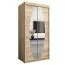 Schiebetürenschrank / Kleiderschrank Calvitero 01 mit Spiegel, Farbe: Eiche Sonoma - Abmessungen: 200 x 100 x 62 cm ( H x B x T)