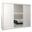 250 cm breiter Kleiderschrank mit 10 Fächern und 3 Türen | Farbe: Weiß Abbildung