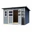Gartenhaus 2,44 x 2,92 Meter (inkl. Dach) | Grau | Pultdach Abbildung