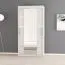 100 cm breiter Kleiderschrank mit 5 Fächern und 2 Türen | Farbe: Weiß Abbildung