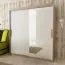 180 cm breiter Kleiderschrank mit 10 Fächern und 2 Türen | Farbe: Sonoma Eiche / Weiß Abbildung