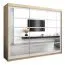 250 cm breiter Kleiderschrank mit 10 Fächern und 3 Türen | Farbe: Sonoma Eiche / Weiß Abbildung