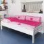 Bettrahmen für Kinder / Kinderbett 90 x 190 cm | Massivholz: Buche | Weiß Lackiert | besonders hohe Qualität Abbildung