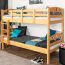 Jugendstockbett 90 x 190 cm | Massivholz: Buche | Natur Lackiert | umbaubar in 2 Einzelbetten | Premium-Qualität | inkl. Rollroste Abbildung