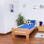 Bettrahmen für Kinder / Kinderbett 90 x 200 cm | Massivholz: Buche | Natur Lackiert | besonders hohe Qualität Abbildung