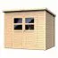 Holz-Gartenhütte 2 x 2,51 Meter (inkl. Dach) | Natur | Pultdach Abbildung