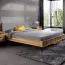 Eiche-Bett massiv | 90 x 200 cm | Wildeiche | Geölt | Natur Abbildung