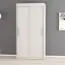 1 Meter breiter Kleiderschrank mit 2 Türen | Farbe: Weiß Abbildung