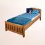 Kinderbett 100 x 200 cm | Massivholz: Eiche | Natur Lackiert Abbildung