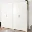 251 cm breiter Kleiderschrank mit 4 Türen | Farbe: Elfenbein Abbildung