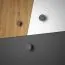 120 cm breiter Kleiderschrank mit 3 Türen, 6 Fächern und 2 Schubladen | Farbe: Eiche | Tiefe: 50 cm Abbildung