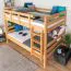 Stockbett für Kinder 120 x 190 cm | Massivholz: Buche | Natur Lackiert | umbaubar in 2 Einzelbetten | inkl. Rollroste Abbildung