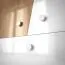 80 cm breiter Kleiderschrank mit 2 Türen, 4 Fächern und 2 Schubladen | Farbe: Eiche | Tiefe: 50 cm Abbildung