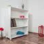 Standregal, 100 cm breit, Kiefer Holz-Massiv, Farbe: Weiß Abbildung