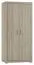 Drehtürenschrank / Kleiderschrank Lorengau 33, Farbe: Sonoma Eiche - Abmessungen: 202 x 92 x 58 cm (H x B x T)