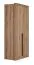 Drehtürenschrank / Kleiderschrank Cerdanyola 03, Farbe: Eiche - Abmessungen: 216 x 100 x 56 cm (H x B x T)