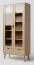Vitrine Eiche massiv natur Aurornis 10 - Abmessungen: 200 x 96 x 40 cm (H x B x T)