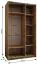 Kleiderschrank / Schiebetürenschrank | Spiegel | 6 Fächer | 2 Schiebetüren | 245,5 x 140 x 64 cm | 2 Kleiderstangen | Soft-Close-Funktion | Farbe: Weiß