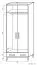 Drehtürenschrank / Kleiderschrank Alotau 11, Farbe: Eiche - Abmessungen: 200 x 80 x 60 cm (H x B x T)