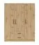 Kleiderschrank im schlichten Design Hannut 20, Farbe: Eiche Artisan - Abmessungen: 190 x 150 x 56 cm (H x B x T)