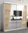 200 cm breiter Kleiderschrank mit 2 Türen | 10 Fächer | Farbe: Sonoma Eiche / Weiß Abbildung