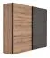 269 cm breiter Kleiderschrank mit 2 Türen, 8 Fächern und 3 Schubladen | Farbe: Eiche | Tiefe: 64 cm Abbildung