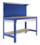 Werkbank BT-3 Box 900 Blau / Holz, Maße: 145 x 91 x 61 cm (H x B x T), mit Schublade