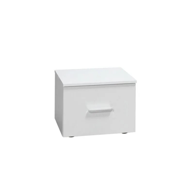 Nachttisch Weiß 35x47x41 (HxBxT) MDF Abbildung