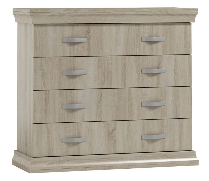 Kommode Wewak 07, Farbe: Sonoma Eiche - Abmessungen: 98 x 110 x 42 cm (H x B x T)