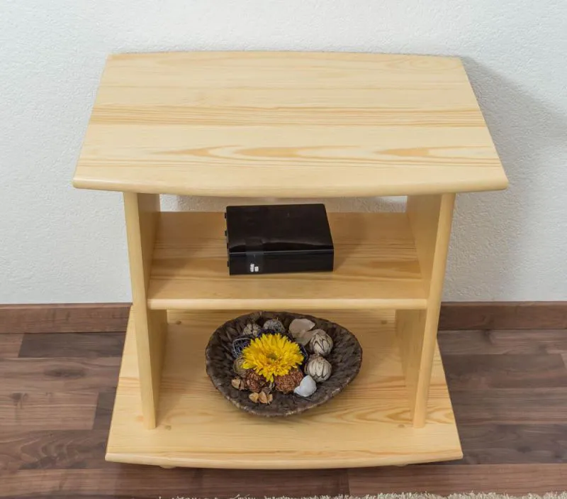 TV-Lowboard Massivholz Farbe: Natur 60x60x45 cm  Abbildung