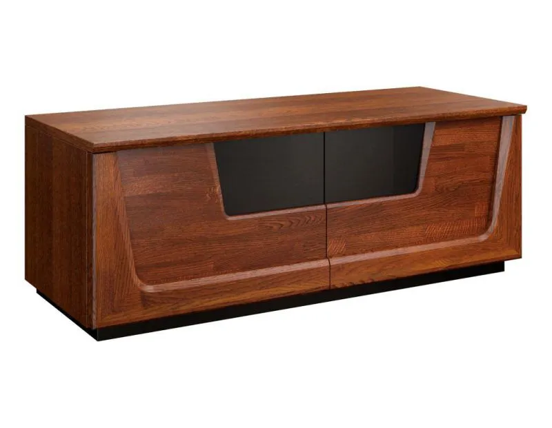 TV-Lowboard teilmassiv Farbe: Nuss 46x121x51 cm  Abbildung