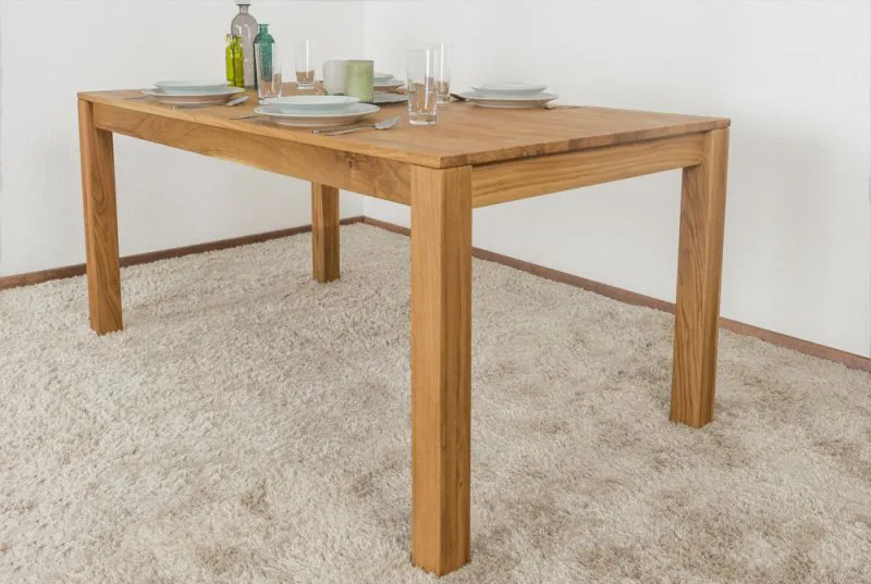 Esstisch Wooden Nature 416 Eiche massiv geölt - 160 x 90 cm (B x T)
