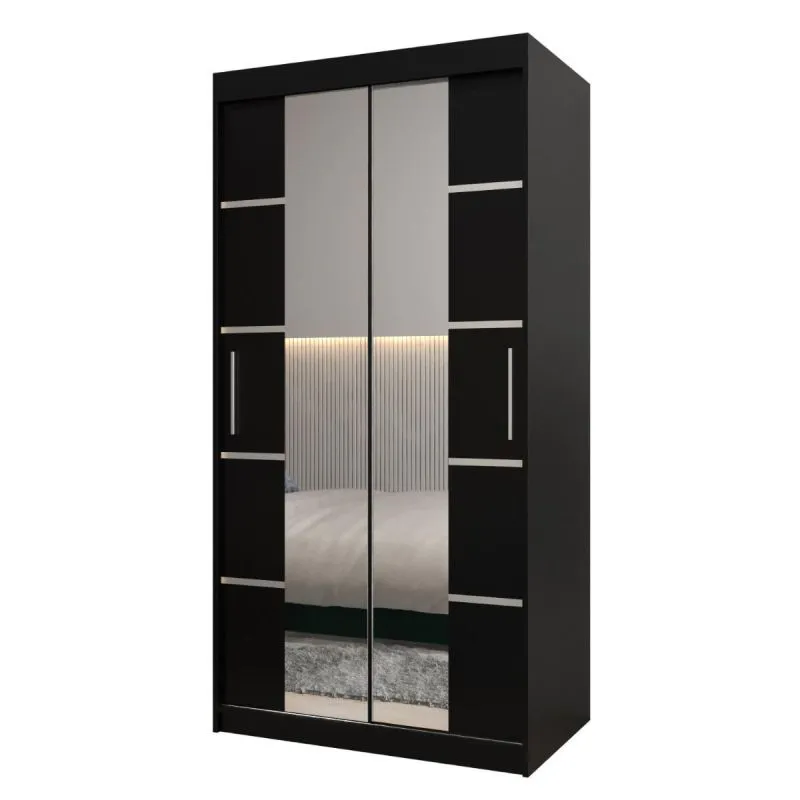 Kleiderschrank schwarz Abbildung