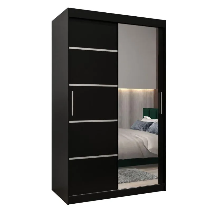 Kleiderschrank schwarz Abbildung