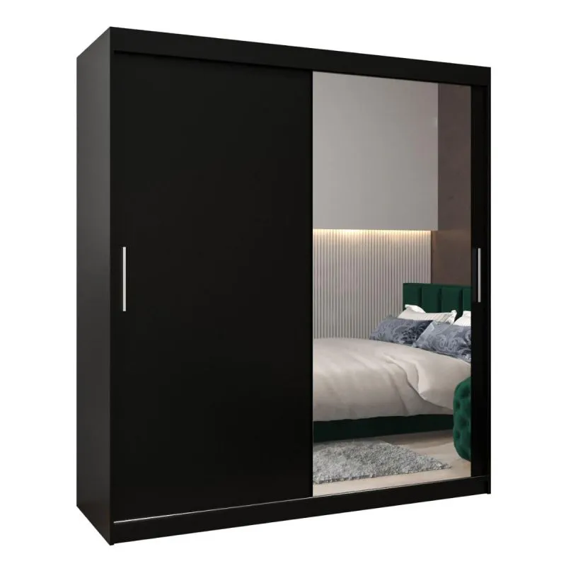 Kleiderschrank schwarz Abbildung