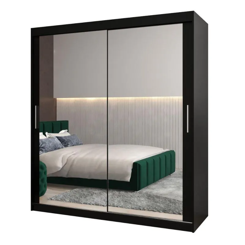 Kleiderschrank schwarz Abbildung
