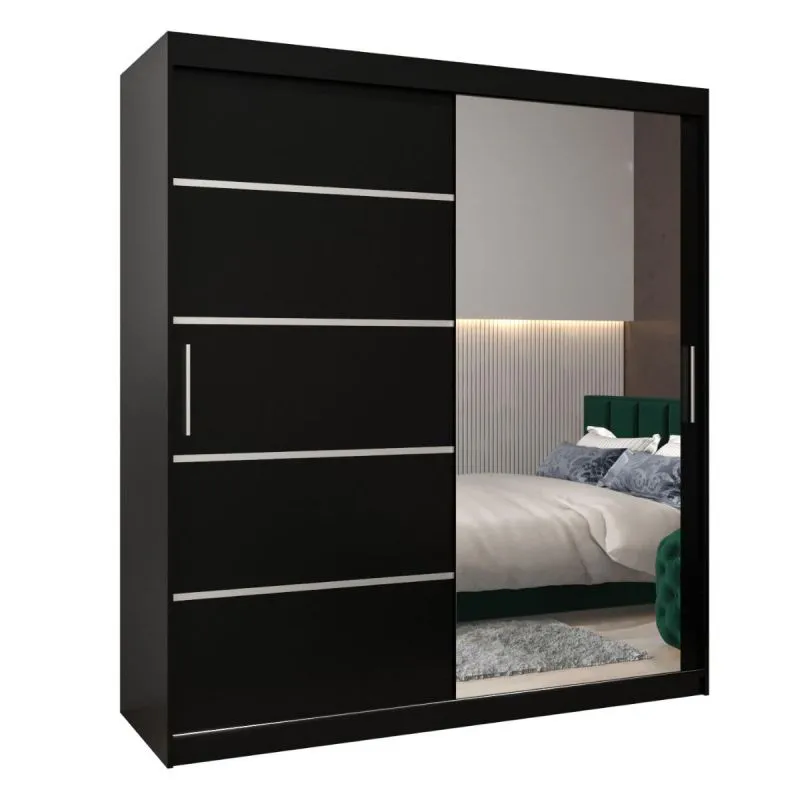 Kleiderschrank schwarz Abbildung