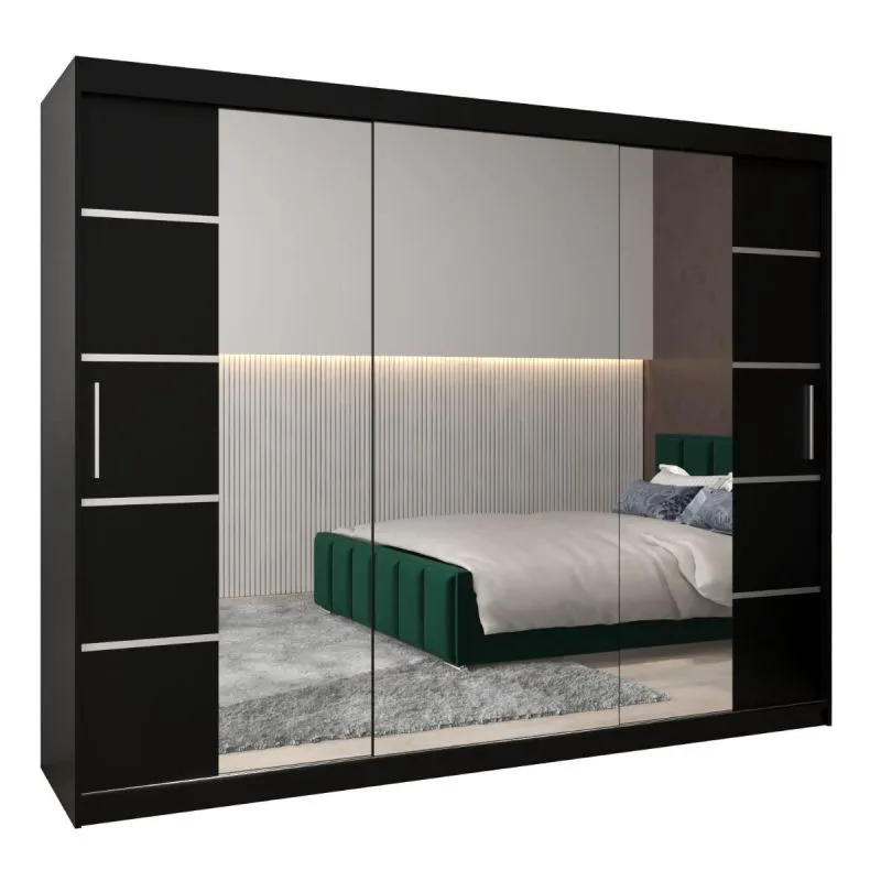 Kleiderschrank schwarz Abbildung