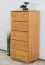 Kommode Kiefer massiv Vollholz Erlefarben Junco 141 - 123 x 60 x 42 cm (H x B x T)