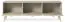 TV-Unterschrank mit drei Kippfächern Crewe 12, Farbe: Beige / Eiche - Abmessungen: 52 x 158 x 38 cm (H x B x T)