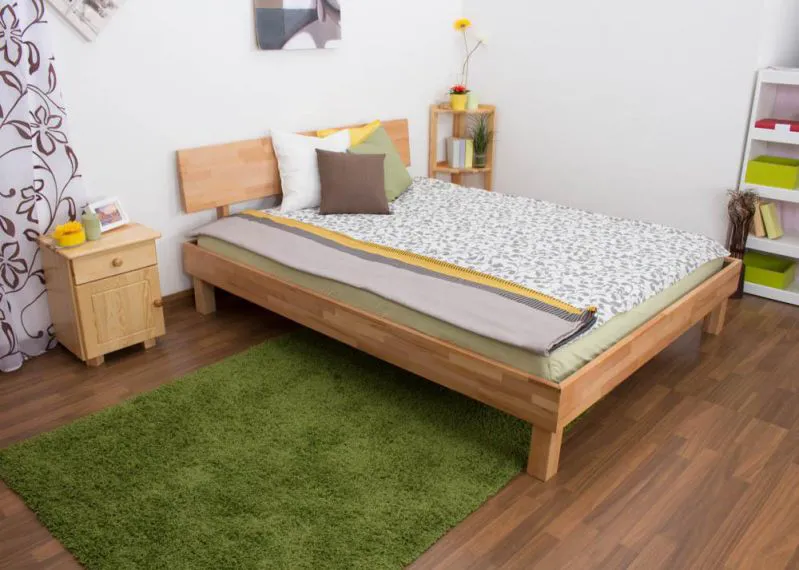 Bett Kernbuche 160 x 200 cm geölt Abbildung