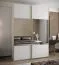 Kleiderschrank / Schiebetürenschrank | 245,5 x 180 x 64 cm | Spiegel | 2 Kleiderstangen | 11 Fächer | Soft-Close-Funktion | 2 Schiebetüren | Farbe: Weiß