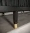 Schiebetürenschrank Jotunheimen 140, Farbe: Schwarz - Abmessungen: 208 x 180,5 x 62 cm (H x B x T), mit fünf Fächern
